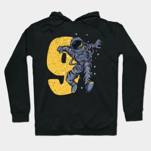 9 Years Old Astronaut 9th Birthday Hoodie